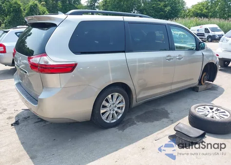 2017 Toyota Sienna Limited Premium 7 Passenger z USA, uszkodzony, nr VIN 5TDDZ3DC1HS177226